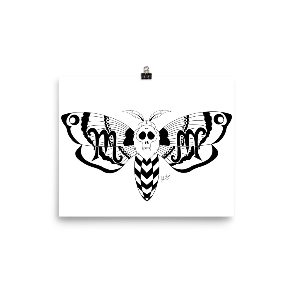 "Morbid Moth Logo" Poster 8" x 10"